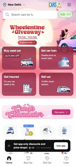 CARS24 Website